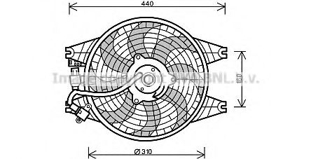 PRASCO KA7518 Fan, radiator